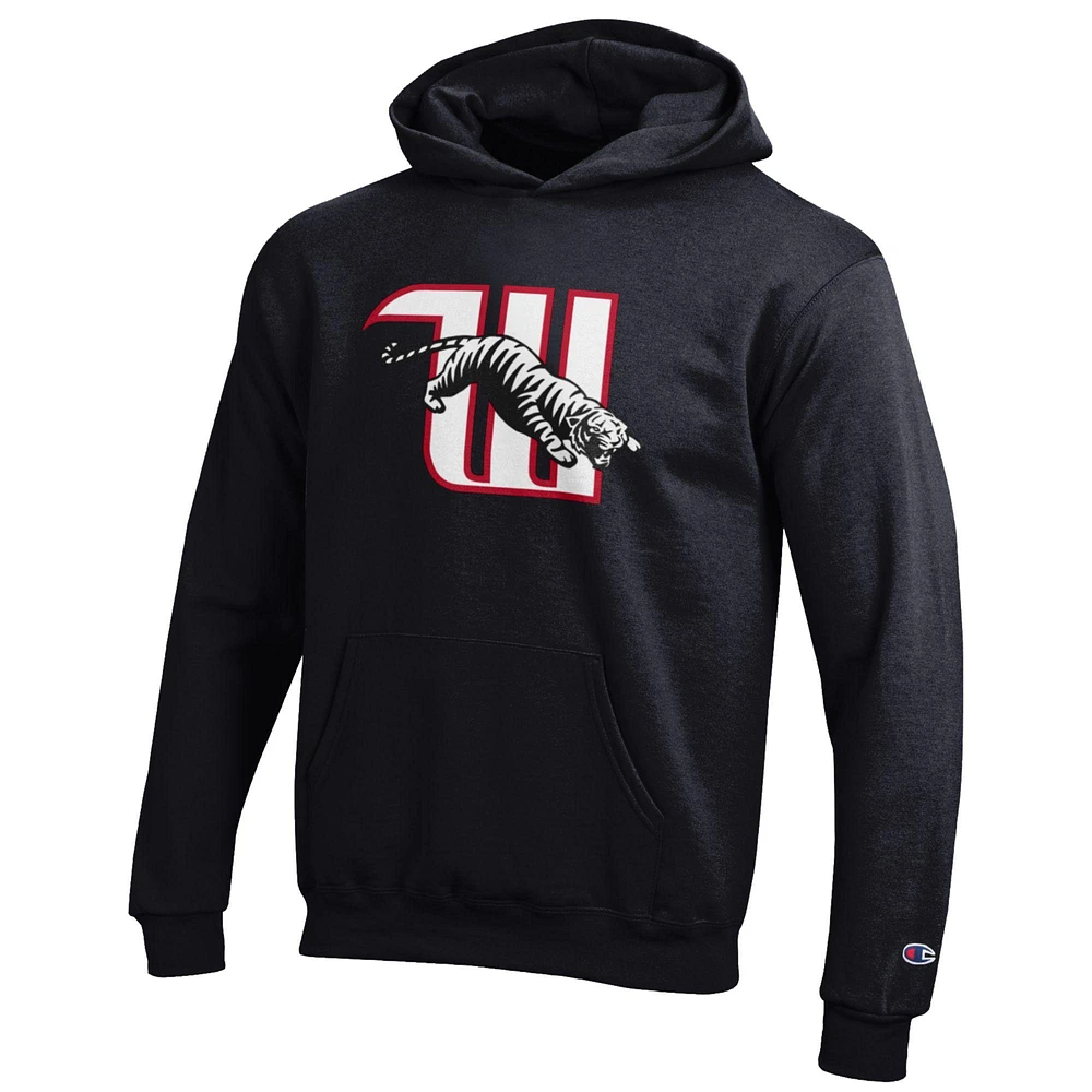 Youth Champion Black Wittenberg University Tigers Eco Powerblend Pullover Hoodie
