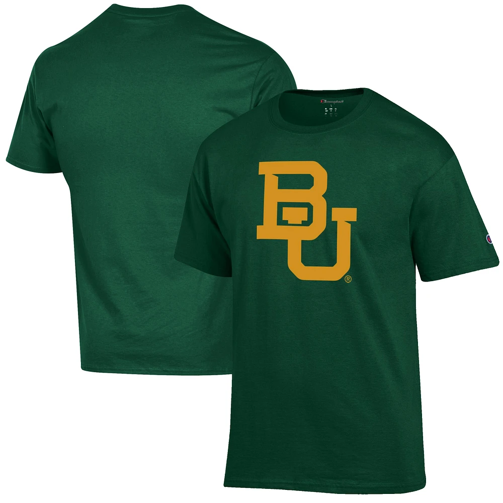 Men's Champion Green Baylor Bears Primary Jersey T-Shirt