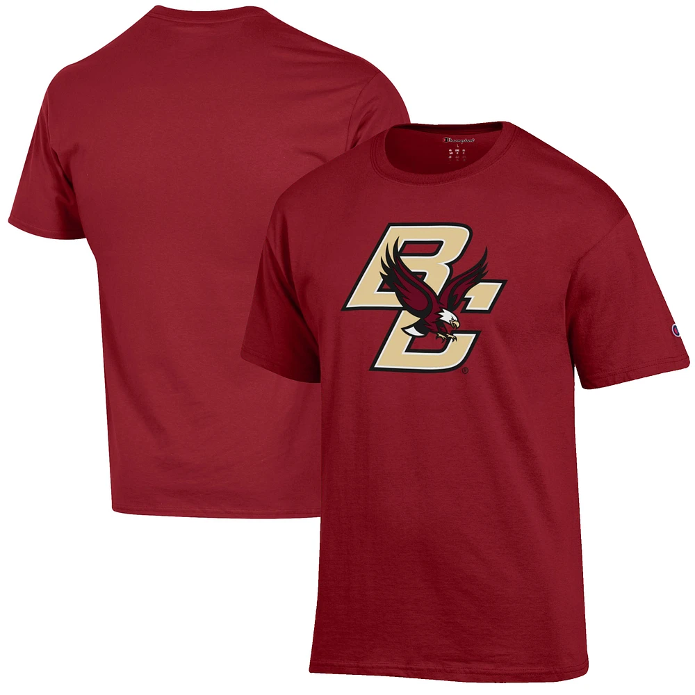 Men's Champion Maroon Boston College Eagles Primary Jersey T-Shirt