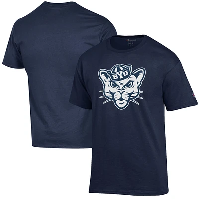Men's Champion Navy BYU Cougars Primary Jersey T-Shirt