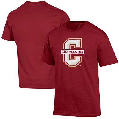 Men's Champion Maroon Charleston Cougars Primary Jersey T-Shirt