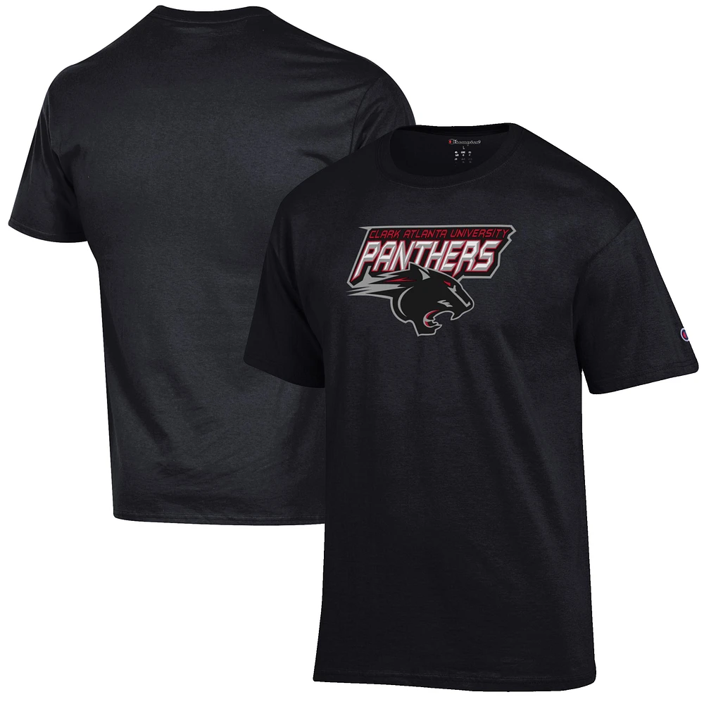 Men's Champion Black Clark Atlanta University Panthers Primary Jersey T-Shirt