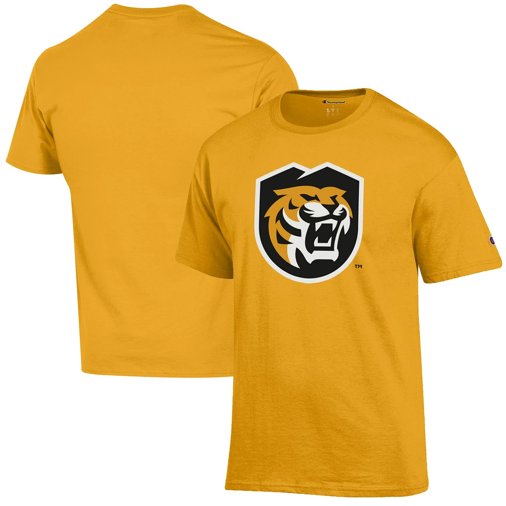 Men's Champion Gold Colorado College Tigers Primary Jersey T-Shirt