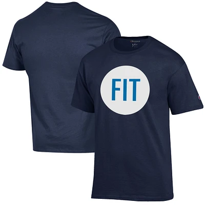 Men's Champion Navy SUNY Fashion Institute of Technology Tigers Primary Jersey T-Shirt