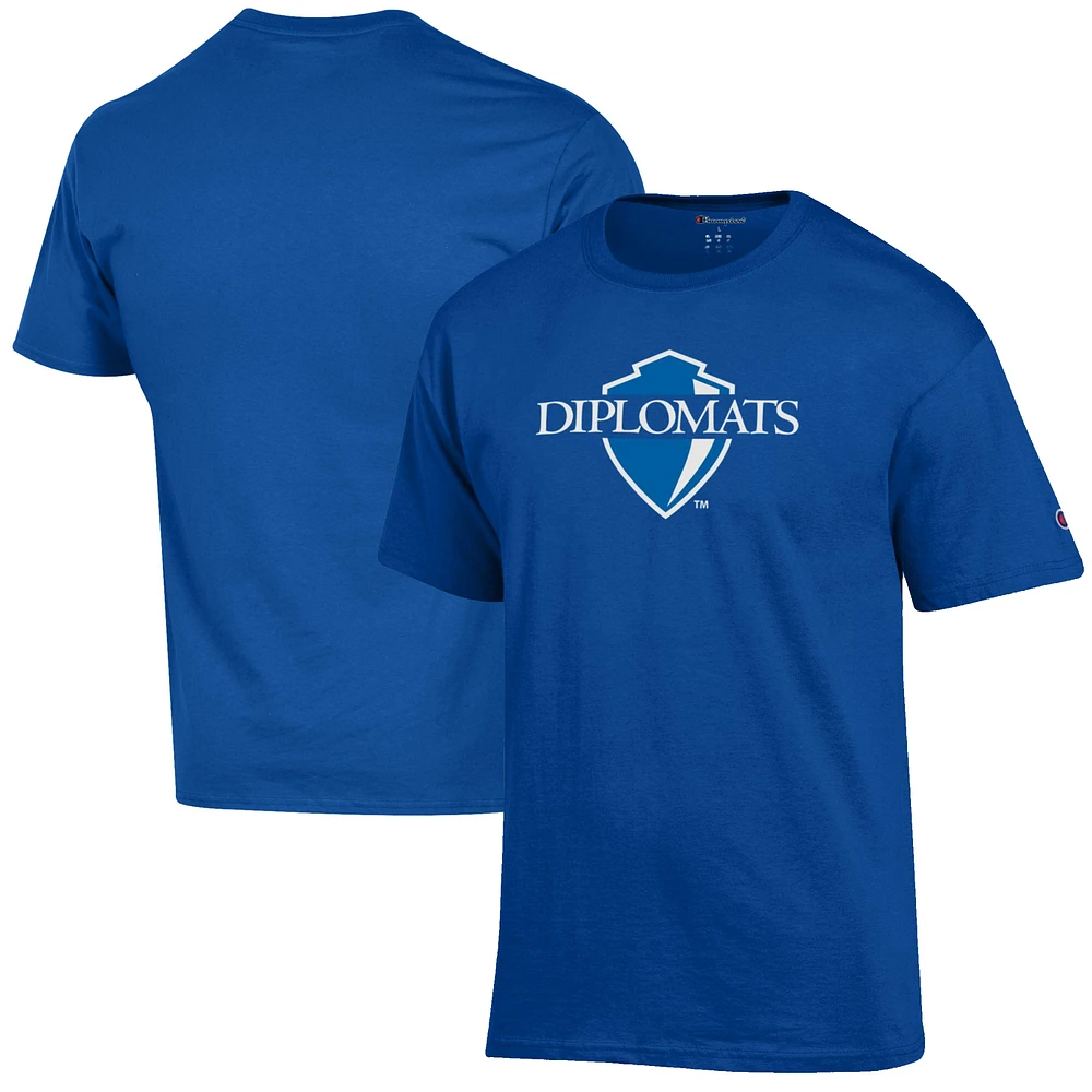 Men's Champion Blue Franklin & Marshall Diplomats Primary Jersey T-Shirt