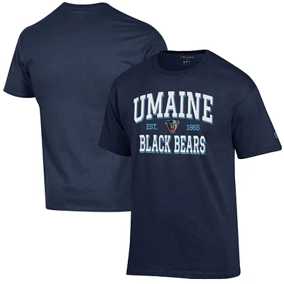 Men's Champion Navy Maine Black Bears Est. Date Jersey T-Shirt