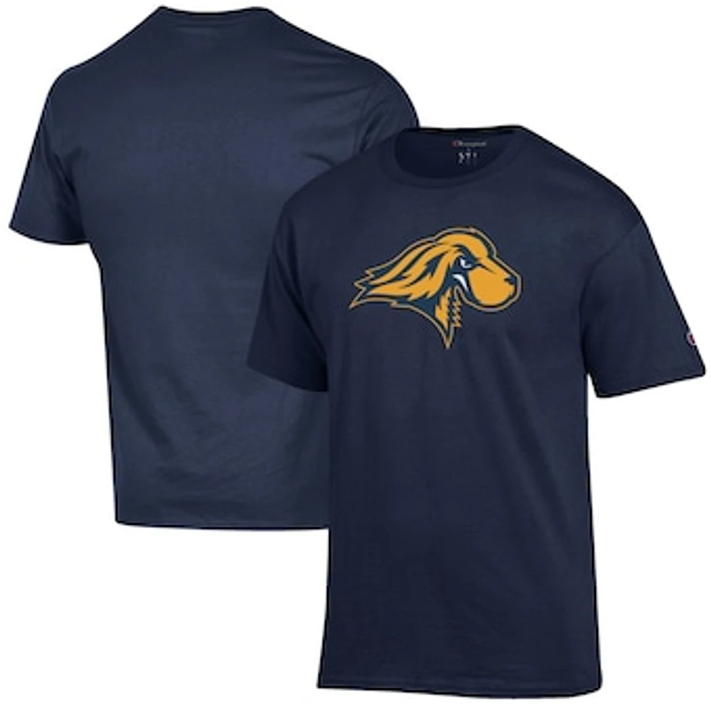 Men's Champion Navy Pace University Setters Primary Jersey T-Shirt