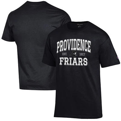 Men's Champion Black Providence Friars Est. Date Jersey T-Shirt