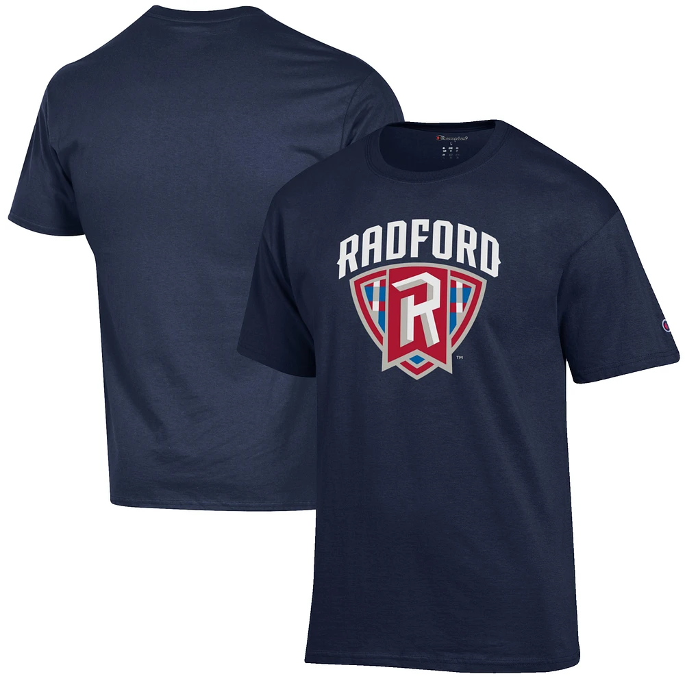 Men's Champion Navy Radford Highlanders Primary Jersey T-Shirt
