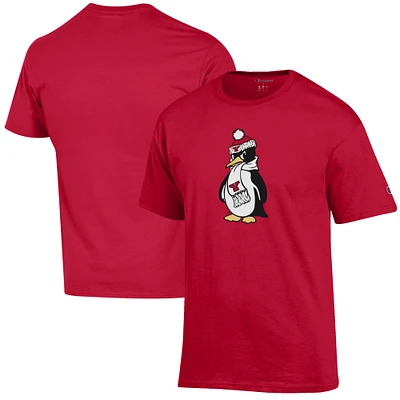 Men's Champion Red Youngstown State Penguins Primary Jersey T-Shirt