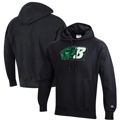 Men's Champion Black Binghamton Bearcats Reverse Weave Fleece Pullover Hoodie