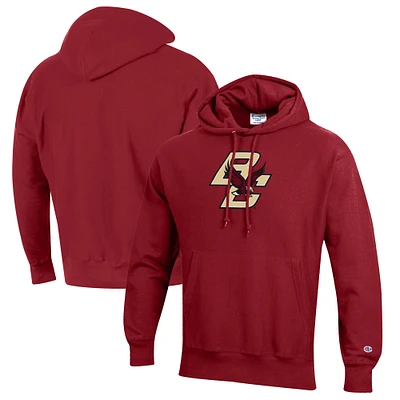 Men's Champion Maroon Boston College Eagles Reverse Weave Fleece Pullover Hoodie