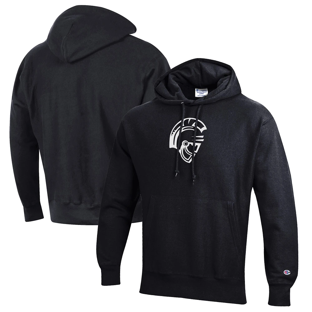 Men's Champion Black Cal State Stanislaus Warriors Reverse Weave Fleece Pullover Hoodie