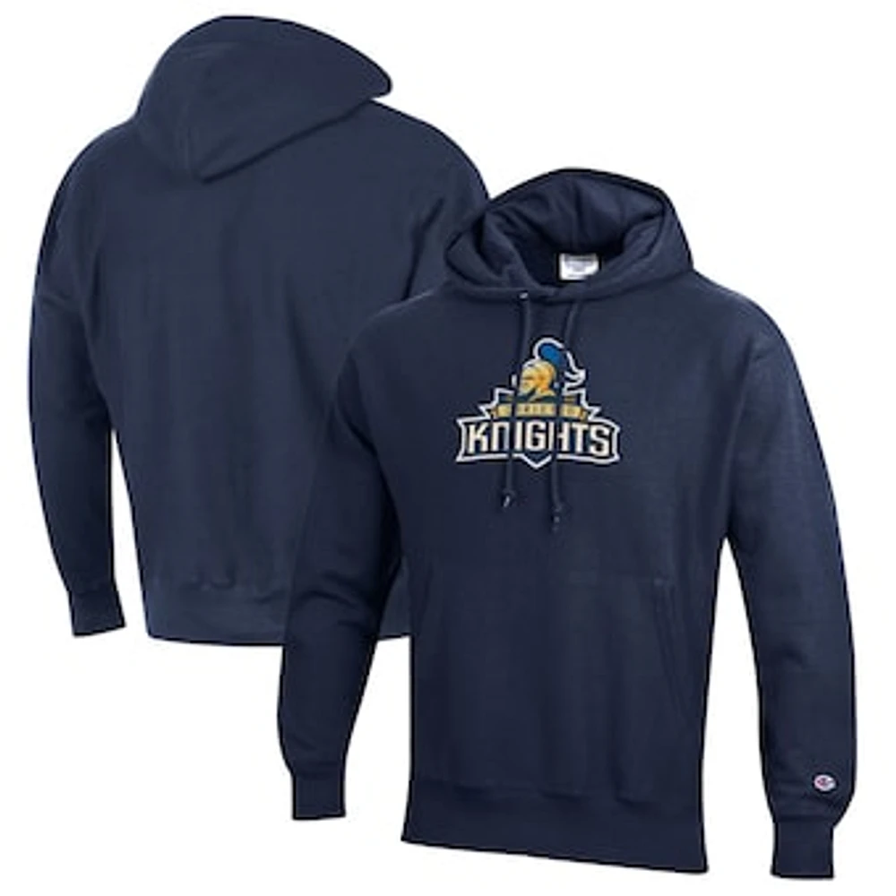 Men's Champion Navy Carleton Knights Reverse Weave Fleece Pullover Hoodie