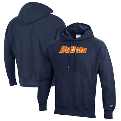 Men's Champion Navy Gettysburg Bullets Reverse Weave Fleece Pullover Hoodie