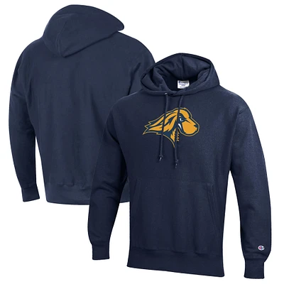 Men's Champion Navy Pace University Setters Reverse Weave Fleece Pullover Hoodie