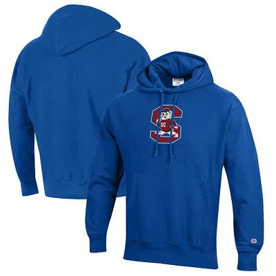 Men's Champion Blue South Carolina State Bulldogs Reverse Weave Fleece Pullover Hoodie