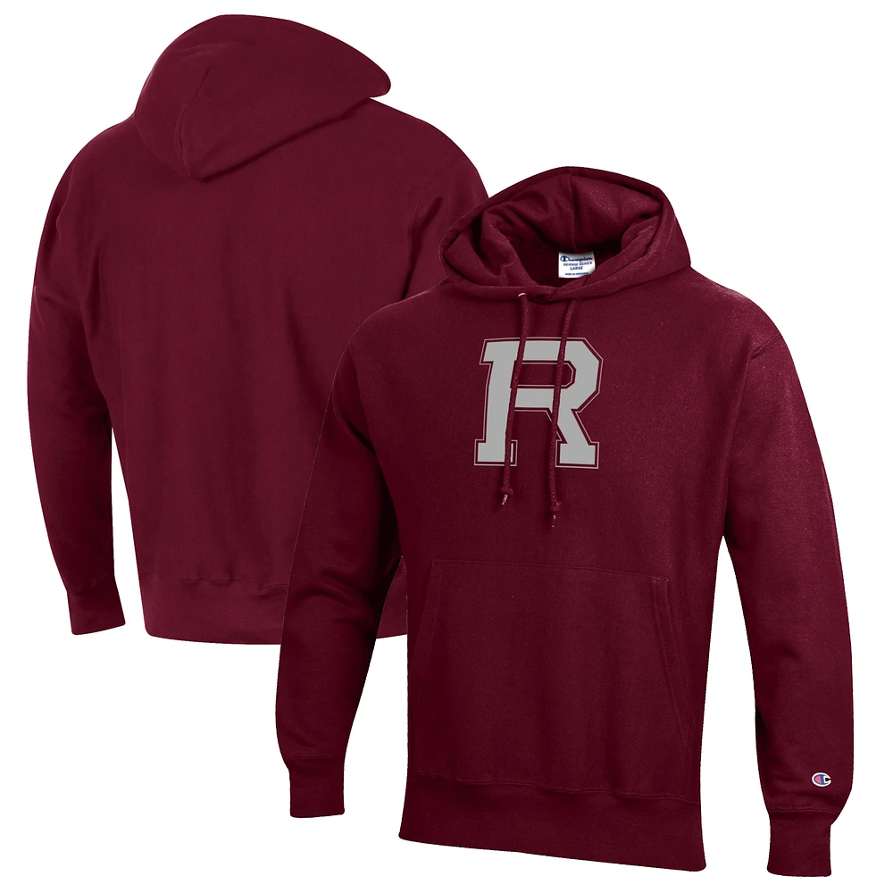 Men's Champion Maroon University of Redlands Bulldogs Reverse Weave Fleece Pullover Hoodie