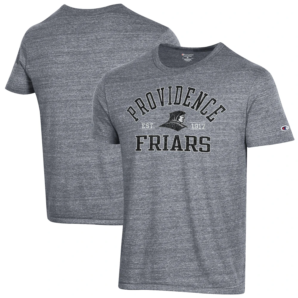 Men's Champion Heathered Gray Providence Friars Ultimate Tri-Blend T-Shirt