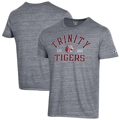Men's Champion Heathered Gray Trinity Bantams Ultimate Tri-Blend T-Shirt