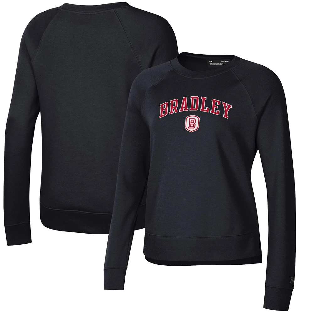 Women's Under Armour Black Bradley Braves All Day Pullover Sweatshirt