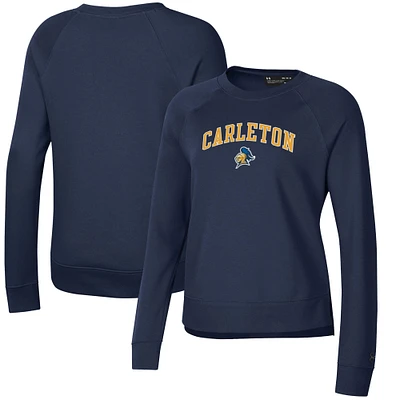 Women's Under Armour Navy Carleton Knights All Day Pullover Sweatshirt