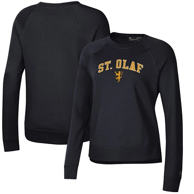 Women's Under Armour Black St. Olaf Oles All Day Pullover Sweatshirt