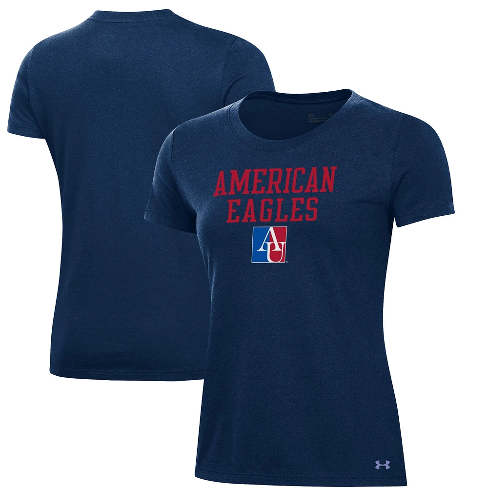 Women's Under Armour Navy American University Eagles Performance T-Shirt