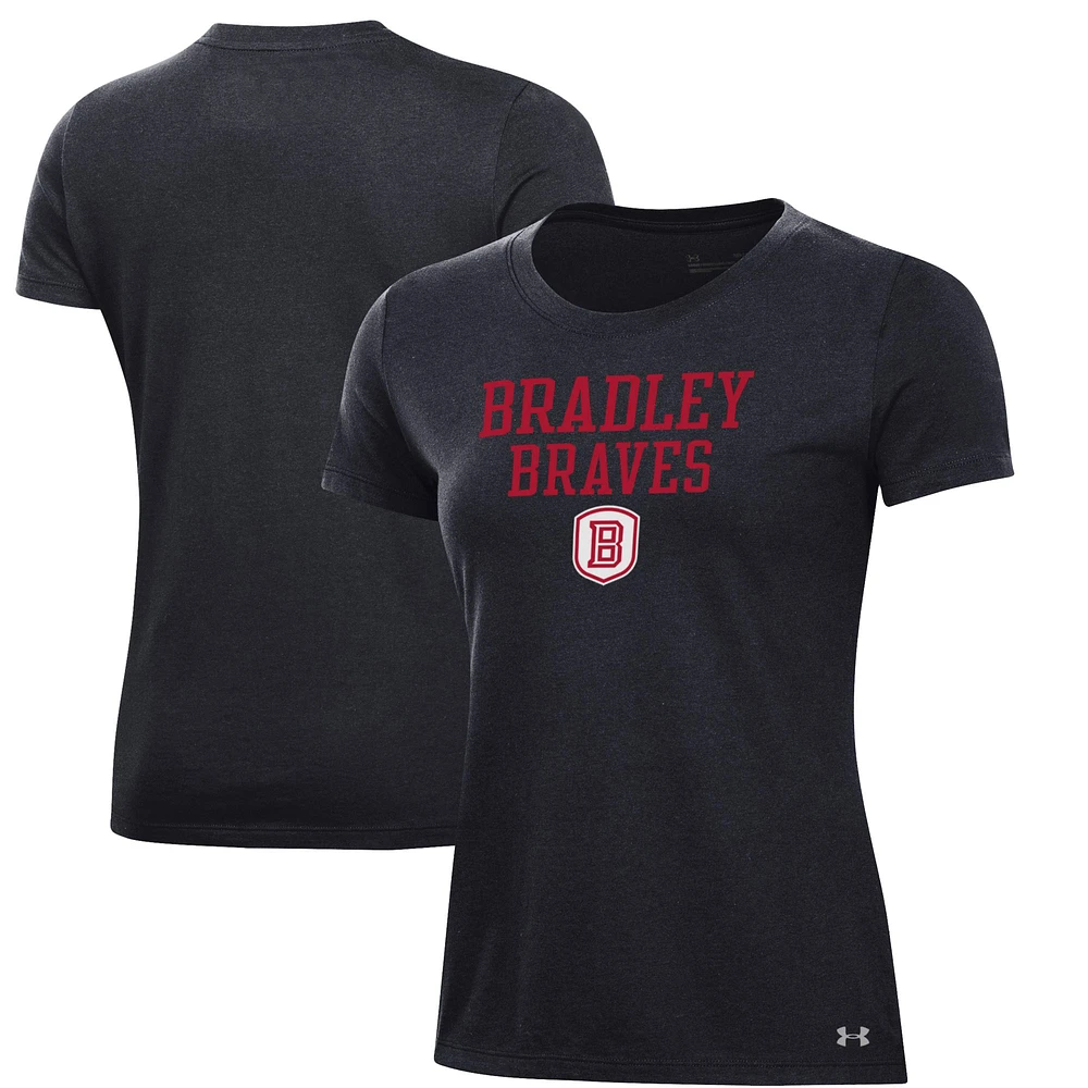 Women's Under Armour Black Bradley Braves Performance T-Shirt