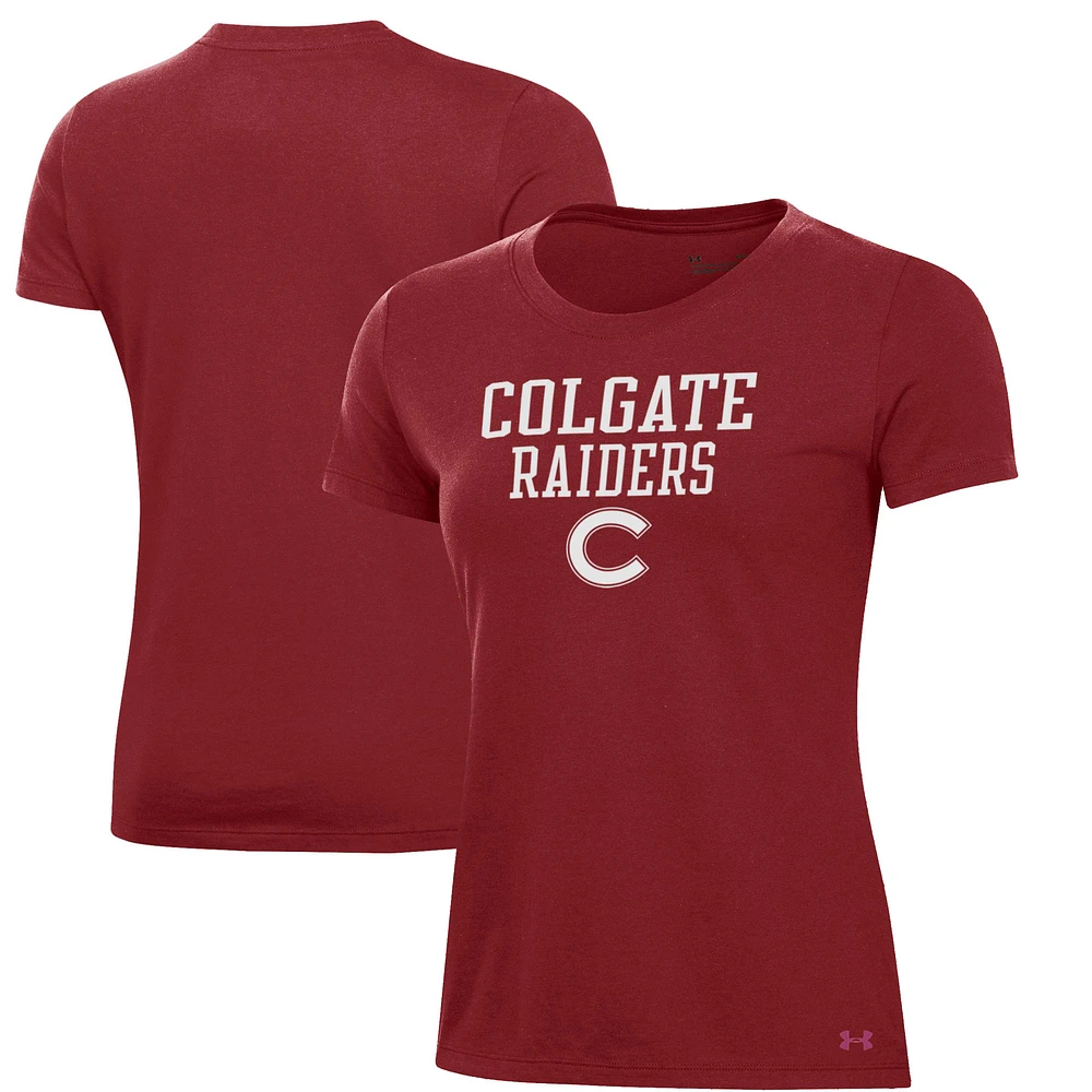 Women's Under Armour Maroon Colgate Raiders Performance T-Shirt