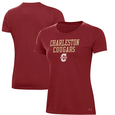 Women's Under Armour Maroon Charleston Cougars Performance T-Shirt