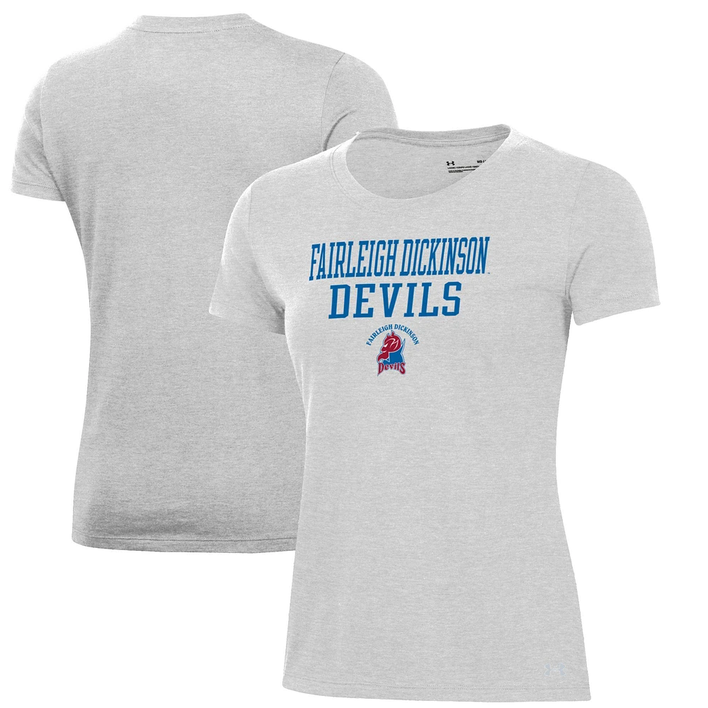 Women's Under Armour Gray Fairleigh Dickinson Knights Performance T-Shirt