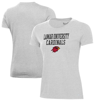 Women's Under Armour Gray Lamar Cardinals Performance T-Shirt