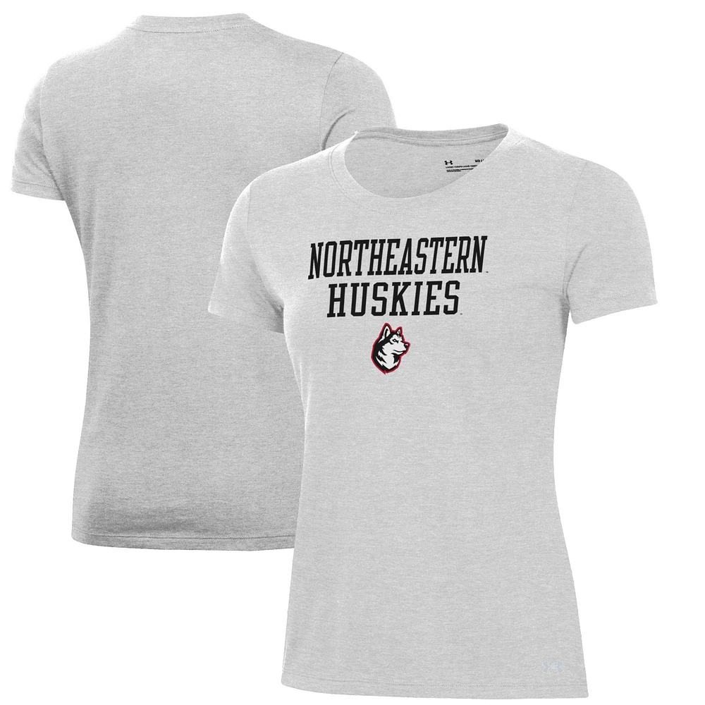 Women's Under Armour Gray Northeastern Huskies Performance T-Shirt