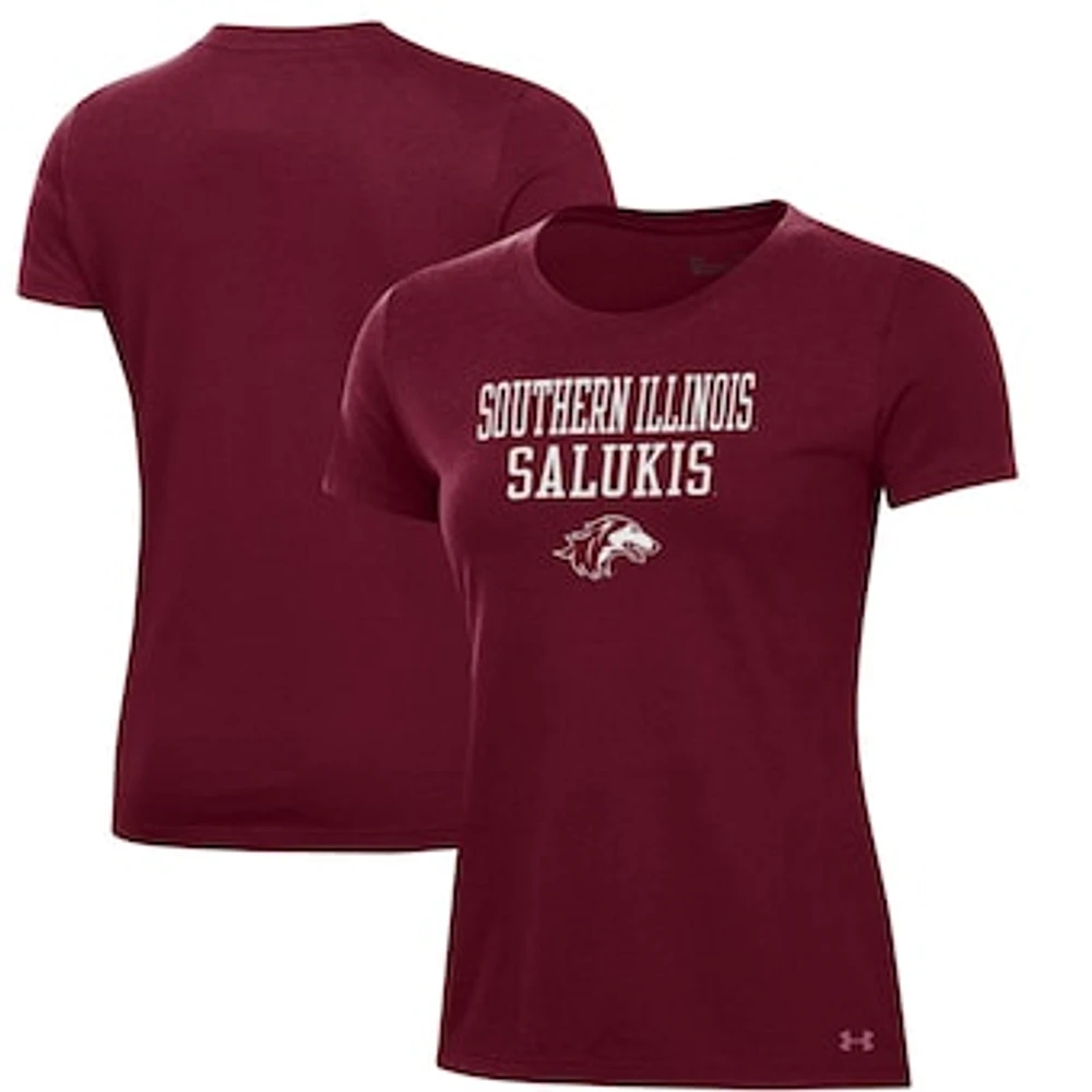 Women's Under Armour Maroon Southern Illinois Salukis Performance T-Shirt