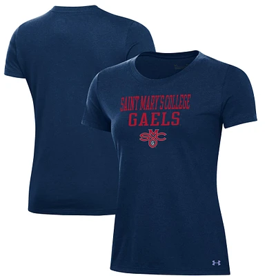 Women's Under Armour Navy Saint Mary's Gaels Performance T-Shirt