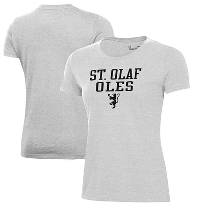Women's Under Armour Gray St. Olaf Oles Performance T-Shirt