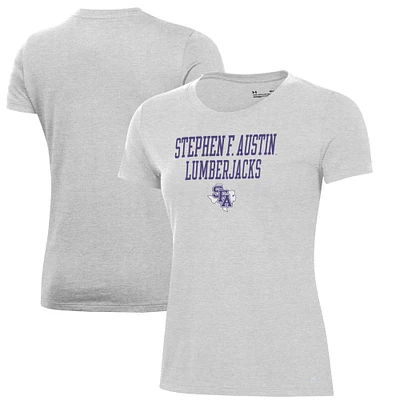 Women's Under Armour Gray Stephen F Austin Lumberjacks Performance T-Shirt