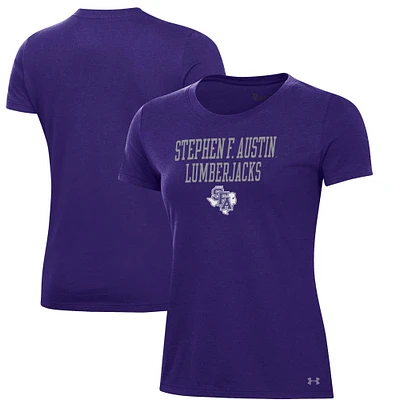 Women's Under Armour Purple Stephen F Austin Lumberjacks Performance T-Shirt