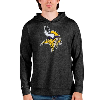 Men's Antigua Heathered Minnesota Vikings Team Absolute Pullover Hoodie