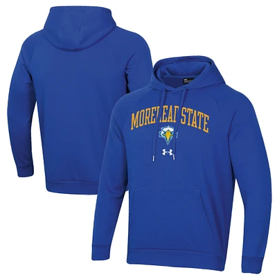 Men's Under Armour Blue Morehead State Eagles All Day Fleece Pullover Hoodie