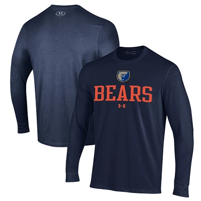 Men's Under Armour Navy Morgan State Bears Performance Long Sleeve T-Shirt