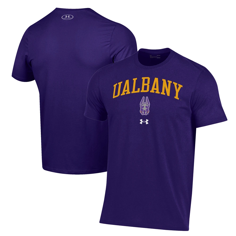 Men's Under Armour Purple SUNY Albany Great Danes Performance T-Shirt