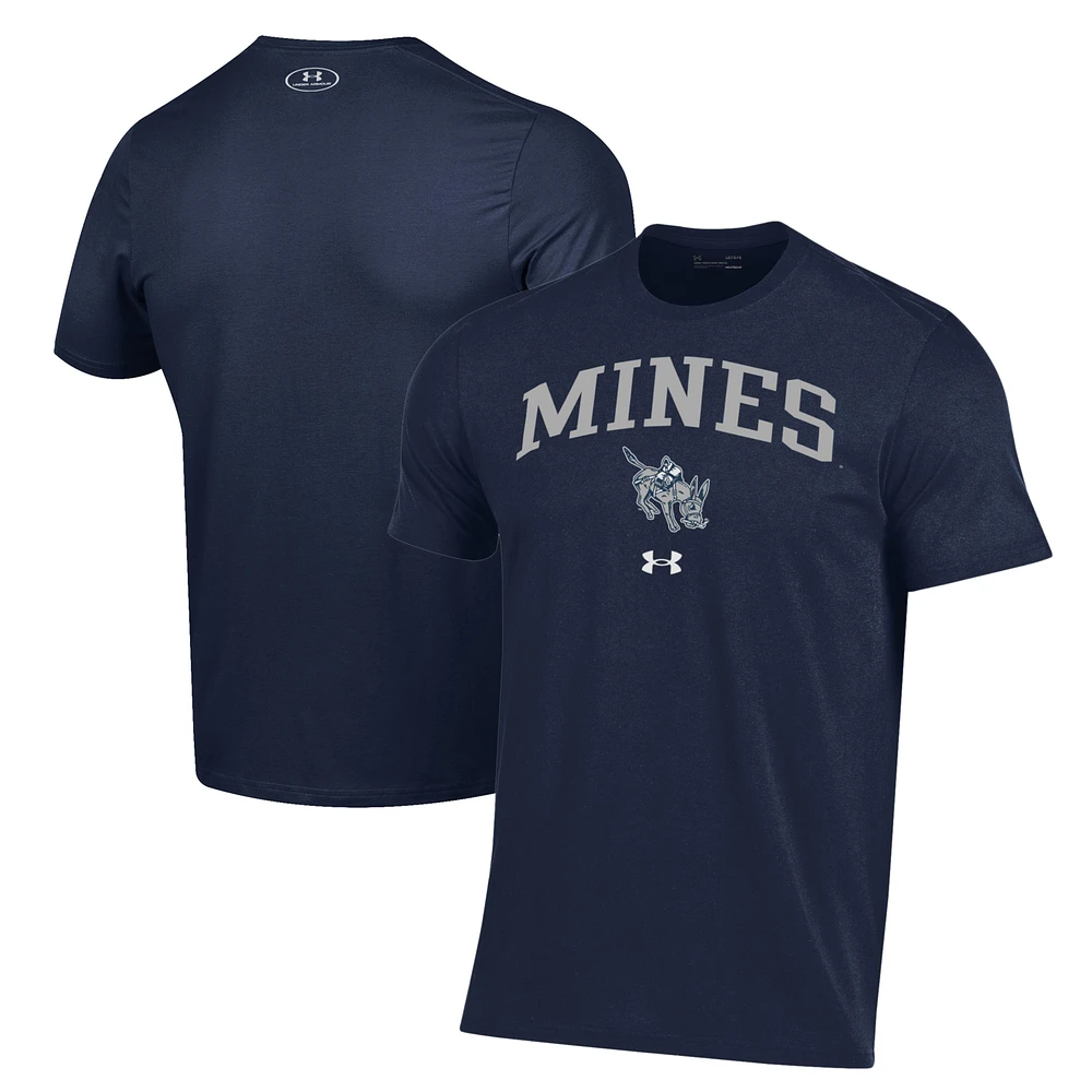 Men's Under Armour Navy Colorado School of Mines Orediggers Performance T-Shirt