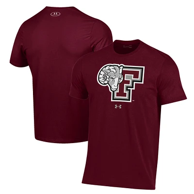 Men's Under Armour Maroon Fordham Rams Logo Performance T-Shirt