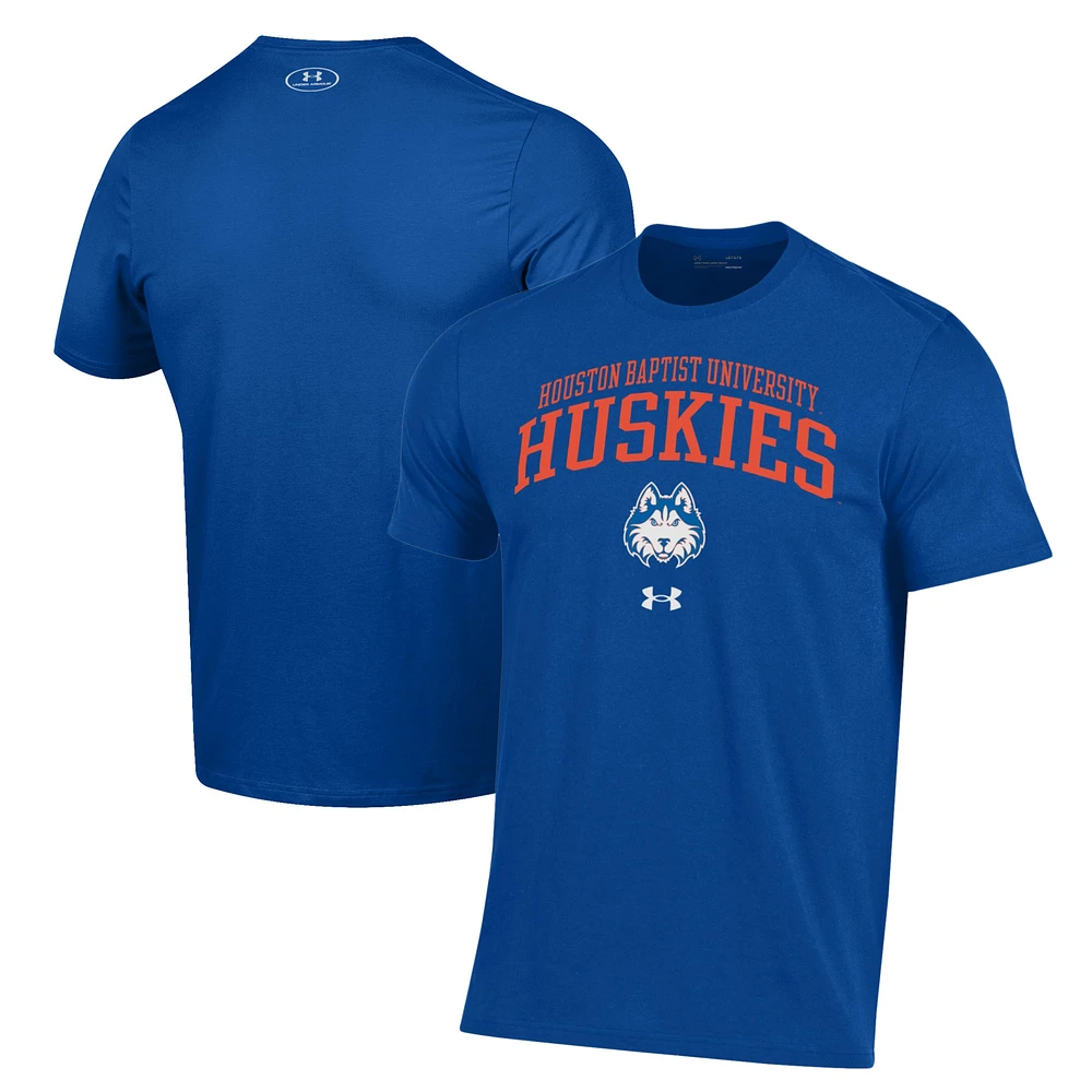 Men's Under Armour Blue Houston Baptist Huskies Performance T-Shirt