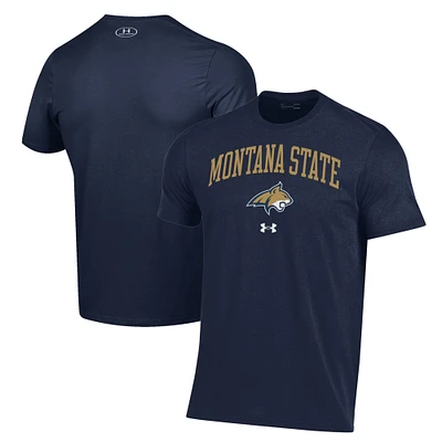 Men's Under Armour Navy Montana State Bobcats Performance T-Shirt
