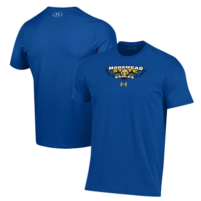 Men's Under Armour Blue Morehead State Eagles Logo Performance T-Shirt