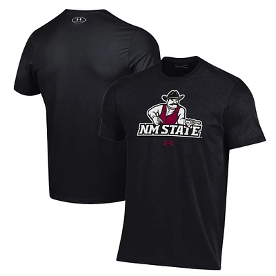 Men's Under Armour Black New Mexico State Aggies Logo Performance T-Shirt