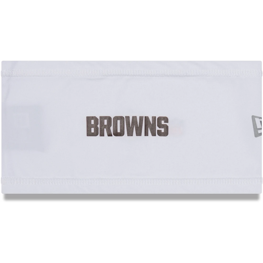 New Era White Cleveland Browns Official Training Camp COOLERA Headband